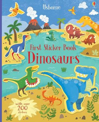 First Sticker Book Dinosaurs | Usborne (Ciltsiz)  - Resim 1