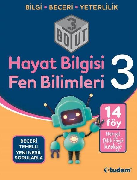 3.Sınıf Hayat Bilgisi + Fen Bilimleri 3 Boyut | Tudem Yayınları - Ders Kitapları (İnce Kapak)  - Resim 1