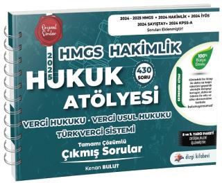 Hukuk Atölyesi HMGS Hakimlik Vergi, Vergi Usul Hukuku, Türk Vergi Sistemi Çıkmış Sorular Çözümlü | Dizgi Kitap (Ciltsiz)  - Resim 1