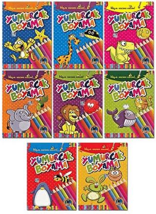 Yumurcak Boyama Kitabı (8 Kitap Takım)