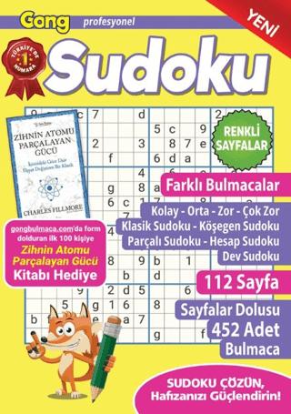 Gong Profesyonel Sudoku 15 | Maxi Yayıncılık (Ciltsiz)  - Resim 1