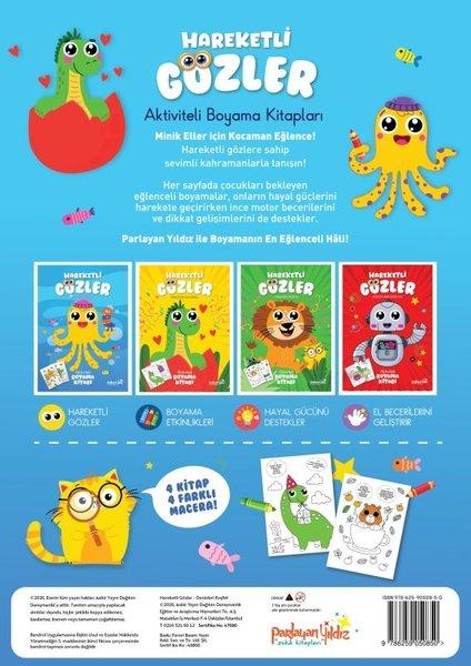 Denizleri Keşfet - Hareketli Gözler - Aktiviteli Boyama Kitabı | Parlayan Yıldız (İnce Kapak)  - Resim 2