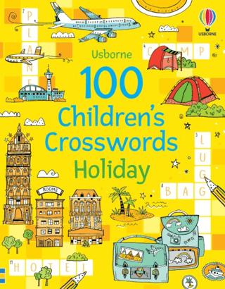 100 Children's Crosswords: Holiday | Usborne (Ciltsiz)  - Resim 1