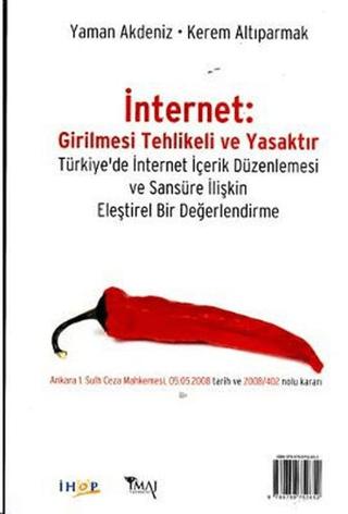İnternet: Girilmesi Tehlikeli ve Yasaktır Internet: Restricted Access | İmaj Yayıncılık (Ciltsiz)  - Resim 1