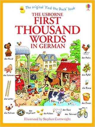 First Thousand Words in German | Usborne (Ciltsiz)  - Resim 1