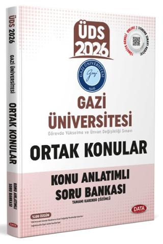 Gazi Üniversitesi ÜDS Ortak Konular Konu Anlatımlı Soru Bankası | Data Yayınları (Ciltsiz)  - Resim 1