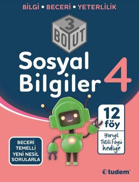 4.Sınıf Sosyal Bilgiler 3 Boyut | Tudem Yayınları - Ders Kitapları (İnce Kapak)  - Resim 1