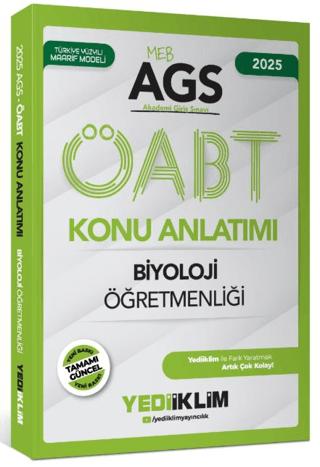 2025 MEB AGS ÖABT Biyoloji Öğretmenliği Konu Anlatımı | Yediiklim Yayınları (Ciltsiz)  - Resim 1
