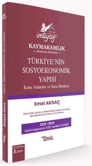 İmtiyaz Türkiyenin Sosyoekonomik Yapısı Konu Anlatımı ve Soru Bankası | Temsil Kitap (Ciltsiz)  - Resim 1