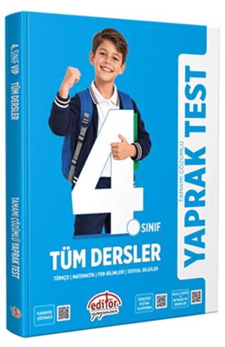 4. Sınıf Tüm Dersler Yaprak Test | Editör Yayınevi (Ciltsiz)  - Resim 1