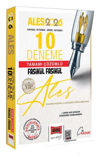 2026 ALES VIP Sayısal-Sözel Yetenek Tamamı Çözümlü Fasikül Fasikül 10 Deneme