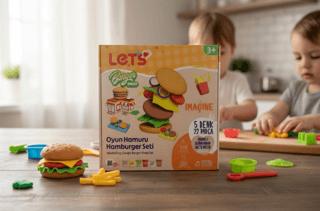 Let's Oyun Hamuru Hamburger Seti | Lets - Resim 1