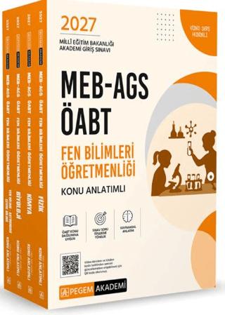 2027 MEB-AGS ÖABT Fen Bilimleri Öğretmenliği Konu Anlatımlı Modüler Set | Pegem Akademi Yayıncılık (Ciltsiz)  - Resim 1