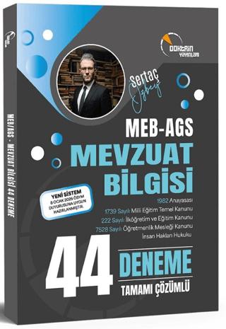 MEB AGS Mevzuat Bilgisi Tamamı Çözümlü 44 Deneme