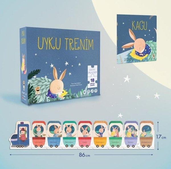 Kagu - Uyku Trenim 18 Parça Puzzle ve Kitap | Sincap Kitap (Ciltli)  - Resim 1
