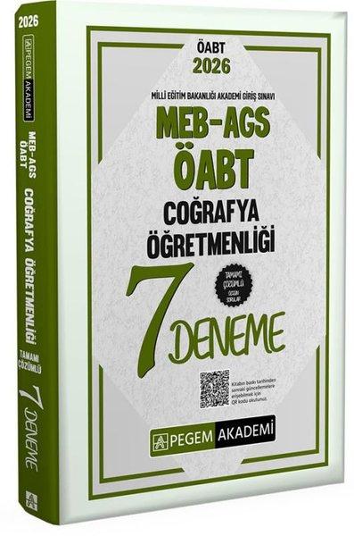 2026 MEB AGS ÖABT Coğrafya Öğretmenliği Tamamı Çözümlü 7 Deneme | Pegem Akademi Yayıncılık (İnce Kapak)  - Resim 1