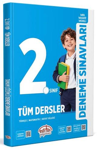 2. Sınıf Tüm Dersler Tamamı Çözümlü Deneme Sınavları | Editör Yayınevi (Ciltsiz)  - Resim 1
