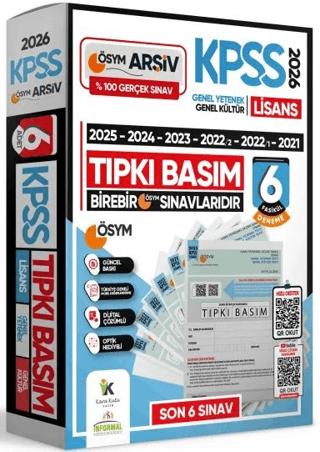 2026 KPSS Lisans ÖSYM Çıkmış Soru Tıpkı Basım 6lı Deneme Paketi Video Çözümlü Türkiye Geneli