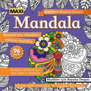 Maxi Mandala Desenlerle Boyama Terapisi 12 | Maxi Yayıncılık (Ciltsiz)  - Resim 1