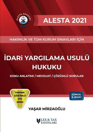2021 Alesta İdari Yargılama Usulü Hukuku | Lex-Tax Yayınları (Ciltsiz)  - Resim 1
