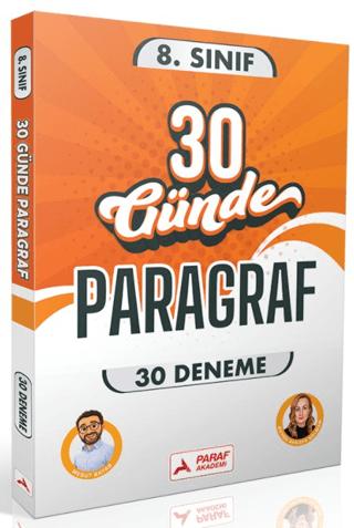 8. Sınıf 30 Günde 30 Paragraf Denemesi