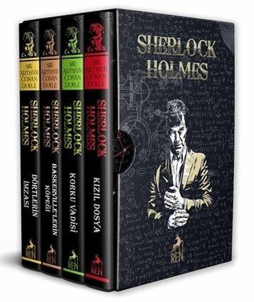 Sherlock Holmes Özel Baskı Seti - 4 Kitap Takım - Kutulu | Ren Kitap (Ciltli)  - Resim 1