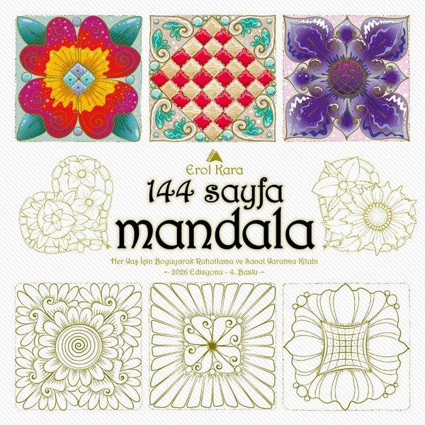 144 Sayfa Mandala | Kuzey Yayınları (İnce Kapak)  - Resim 1