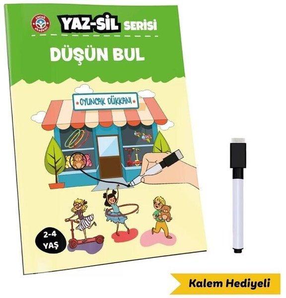 Çocuk Akademi Yaz Sil Serisi Düşün Bul | Çocuk Akademi Yayınları (İnce Kapak)  - Resim 1