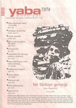 Yaba Edebiyat Dergisi Sayı: 73-74 | Yaba Dergisi Yayınları (Ciltsiz)  - Resim 1