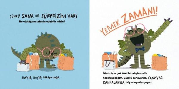 Acıktın mı Canavar? Bir Canavar Kanka Curcunası 2 | Domingo Yayınevi (İnce Kapak)  - Resim 4