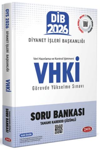 Diyanet İşleri Başkanlığı VHKİ Görevde Yükselme Sınavı Soru Bankası - Karekod Çözümlü | Data Yayınları (Ciltsiz)  - Resim 1