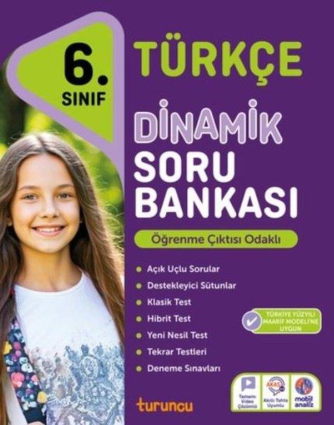 6. Sınıf Türkçe Dinamik Soru Bankası Turuncu | Turuncu Yayınları (İnce Kapak)  - Resim 1