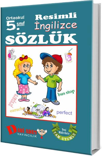 Ortaokul 5. Sınıf Resimli İngilizce Sözlük | Dahi Adam Yayıncılık (İnce Kapak)  - Resim 1