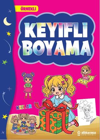Keyifli Boyama - Kızlar | Atlı Karınca Yayınları (Ciltsiz)  - Resim 1