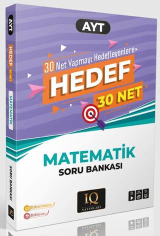 AYT Hedef 30 Net Matematik Soru Bankası | IQ Yayınları (Ciltsiz)  - Resim 1