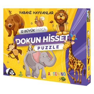 Yabani Hayvanları 12 Büyük Parça Dokun Hisset Puzzle | Artenino Yayıncılık - Resim 1