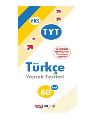 Nitelik Yaprak Test YKS TYT Türkçe | Nitelik Yayınları (Ciltsiz)  - Resim 1