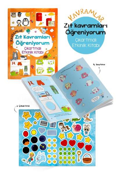 Kavramlar - Zıt Kavramları Öğreniyorum Çıkartmalı Etkinlik Kitabı 3 + Yaş | Bigkids Yayınları (İnce Kapak)  - Resim 1