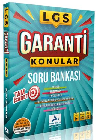LGS Garanti Konular Soru Bankası | Paraf Yayınları (Ciltsiz)  - Resim 1