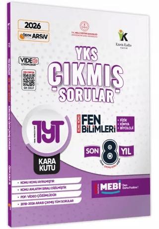 2026 YKS-TYT Fen Bilimleri Karakutu ÖSYM Çıkmış Soru Bankası Çözümlü Konu Konu Son 8 Yıl
