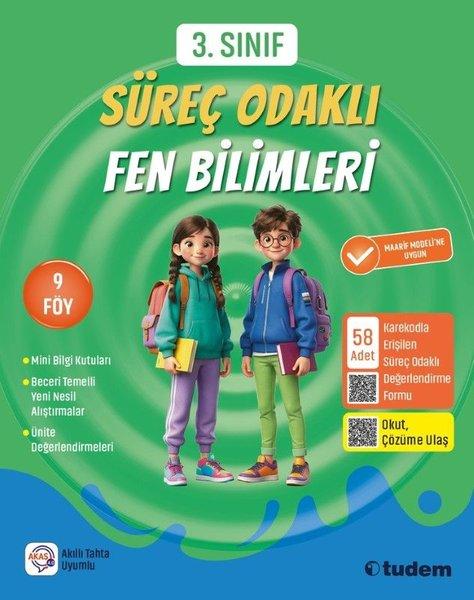 Fen Bilimleri 3. Sınıf Süreç Odaklı | Tudem Yayınları - Ders Kitapları (İnce Kapak)  - Resim 1
