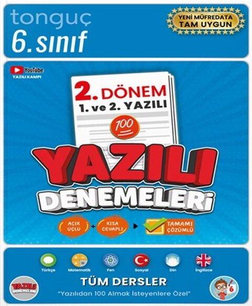 6. Sınıf Yazılı Denemeleri 2. Dönem 1 ve 2. Yazılı | Tonguç Akademi (İnce Kapak)  - Resim 1