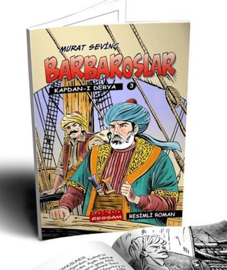 Barbaroslar 3 - Kaptan-ı Derya (Resimli Roman) | Bordo Ressam (Ciltsiz)  - Resim 1
