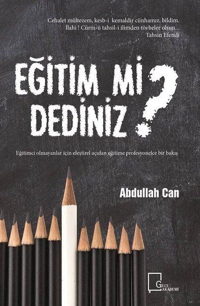 Eğitim mi Dediniz? | Gece Akademi (İnce Kapak)  - Resim 1