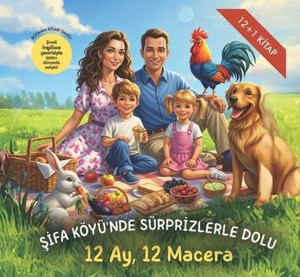 Şifa Köyü'nde Sürprizlerle Dolu 12 Ay 12 Macera - 12 + 1 Kitap - Kutulu | Cinius (İnce Kapak)  - Resim 1