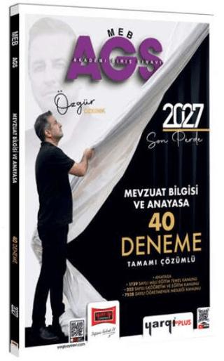 2027 MEB-AGS Mevzuat Bilgisi ve Anayasa Tamamı Çözümlü 40 Deneme | Yargı Yayınevi (Ciltsiz)  - Resim 1