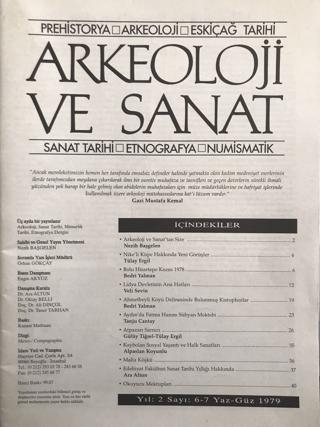 Arkeoloji ve Sanat Dergisi Sayı 6-7 | Arkeoloji ve Sanat Dergisi (Ciltsiz)  - Resim 1