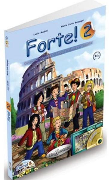 Forte 2 +CD (İtalyanca Temel-Üst Seviye 7-11 Yaş) | Nüans (İnce Kapak)  - Resim 1