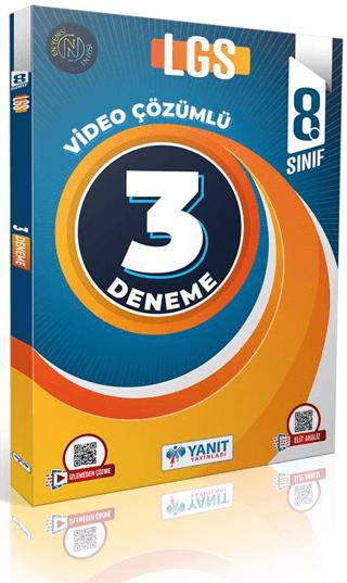 Yanıt LGS 3 Fasikül Deneme Video Çözümlü | Yanıt Yayınları (Ciltsiz)  - Resim 1