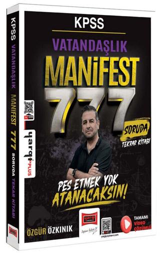 KPSS Vatandaşlık Manifest Serisi 777 Soruda Tamamı Video Çözümlü Tekrar Kitabı | Yargı Yayınevi (Ciltsiz)  - Resim 1